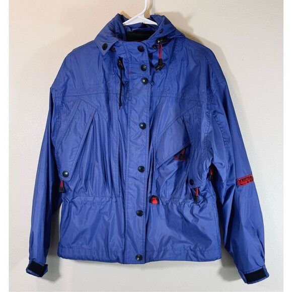 Vintage Marker LTD Vertical Ski/Snow Blue Jacket W/Detachable Hood Women’s 6 - Picture 1 of 14